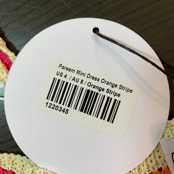 Princess Polly Pareem Mini Dress US 4 Crochet Stripe Sexy Cottagecore Knitwear - Picture 4 of 14